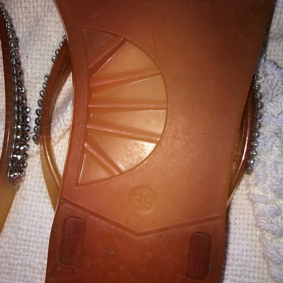 Glittery peach flip flops - Picture 6 of 7